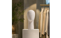 Decorative Linen Mannequin Head Sturdy Mannequin Head with Torso Sturdy Hat Display Stand Realistic for Hairpiece Makers, Boutiques, Studios