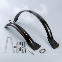 Black Mudguard Pair Metal Support Rods Bike Mudguard Engineering