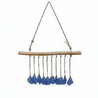 Sea Glass Wind Chime Nautical Theme Coastal Hanging Decor Bohemian Style Home Decoration for Patio, Garden