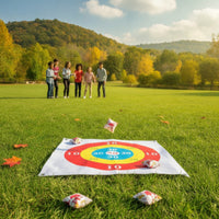 Hanging Target Toss Game with Numbered Target Board with Easy to Learn Sandbag Toss Game Simple for Indoor