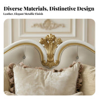 Ornate Carved Sofa Luxurious Design timeless design Seating Group Regal Aesthetic Couch for Homeowners, Families, Living Room, Lounge Area, Hotel Lobby