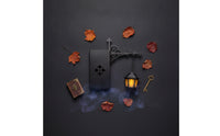 Wrought Iron Bookshelf Lamp Black Bookshelf Light Moody Academia Mini Lantern Lamp for Book Lovers, Collectors, Reading Corner, Halloween