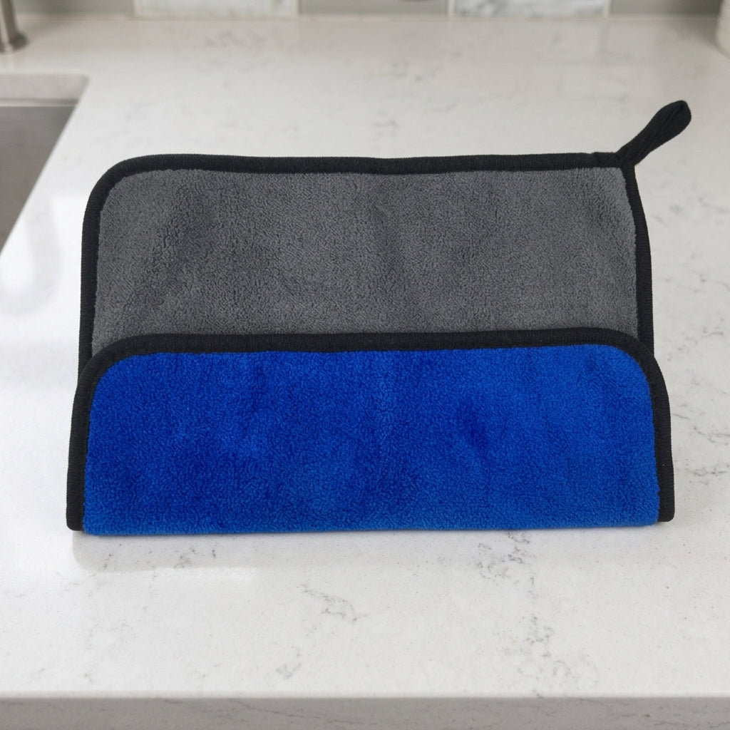 600 GSM Car Drying Towel, Coral Fleece Microfibre Towel for Car Wash, 30x30cm Thickened 80/20 Blend with Bound Border Finishing, Multi-Purpose Use