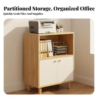 Floor Standing Printer Cabinet Multi-Functional Movable File Organizer Cart Space Saving Small Office Cupboard for Study Room, Reception Area, School