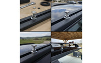 4 Pieces Roof Rack Bolts with Nuts Stainless Steel Roof Rack Bolt T Slot Bolt Corrosion Resistant T-Bolts Heavy Duty