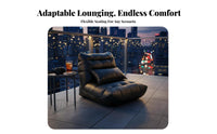 Minimalist Design Quilted Floor Lounger Multipurpose Use Lazy Sofa Full Body Support Lounge Seat Easy to Move for Young Adults, Students, Bedroom, Balcony, Living Room, Reading Nook