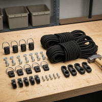 Stainless Steel Kayak Elastic Cord Kit Hook and Loop Set Elastic Cord Hardware Kit Mounting Parts Outdoor Gear High Elasticity