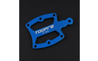 Blue Anodized Chainring Wear Measuring Tool CNC-Machined Bike Chainring Wear Gauge Flat Plate Bike Chain Checker Rounded Edges