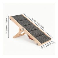 Dog Ramp with Handle Stable Adjustable Dog Ramp Sturdy for Injured Pets