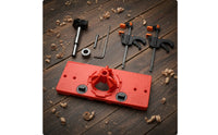 Hinge Guide with Clamps Compact Guide Easy-to-Install Tool for Woodworkers, Home Improvement Hobbyists, Workshop