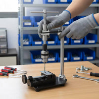 Ratchet Handle Manual Vertical Tapping Machine Heavy Duty Benchtop Tapping Stand Workshop Tool for Metalworkers