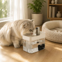 Quiet Pump Feline Water Fountain Easy to Clean Pet Fountain Water Fountain Filter System Large Capacity for Cats, Small Dogs