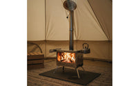 Viewing Window Secondary Combustion Heater Long-Lasting Stainless Steel Wood Heater for Camping