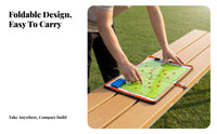 Portable Attractive Coaching Board Long-Lasting PU Leather Cover Foldable Tactic Board All-in-Single Kit for Coaches, Sideline