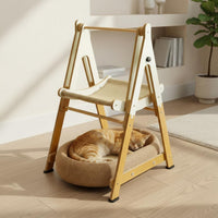 Double Layer Cat Hammock 2-in-1 Double Layer Cat Bed Pet Resting Station