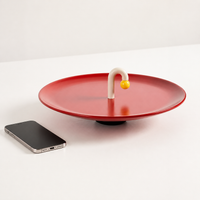 Modern Ceramic Valet Tray, Decorative Trinket Tray for Entryway Table, Matte Finish Key Bowl Catchall