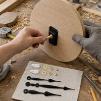 DIY High Torque Quartz Clock Movement Kit with Long Shaft and Metal Hands