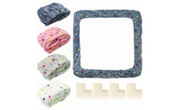 Safeguarding Embroidery Frame Cover with Corner Protectors Soft Embroidery Hoop Cover with Corner Protectors Padded Grime Guard Square for Crafters, Cross Stitch