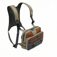 Fishing Chest Bag Multi-Compartment Chest Bag with Harness Breathable Pack for Anglers, Fly Fishermen