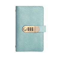 Funds Savings Binder with Lock Large Capacity Combination Lock Money Organizer Retro Design Bills Collection Book