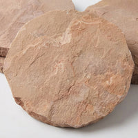 Garden Stepping Stones, Reddish-Brown Stone Stepper, Non-Slip Weatherproof Outdoor Pathway Paver for Courtyard, Hard Wear-Resistant