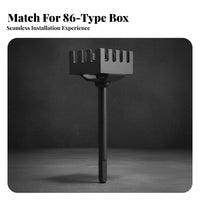 Wear-Resistant Square Hole Cutter Long-Lasting Square Hole Drill Bit Fast Cutting for Electricians, Construction Workers