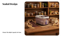 Rice Storage Bin Moisture-Resistant Airtight Rice Container Airtight Grain Container Multipurpose Flour Storage Canister