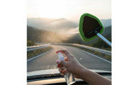 Washable & Reusable Pads Telescopic Windshield Cleaning Tool Lightweight Design Long Handle Glass Cleaning Brush Anti-Slip Grip Microfiber Defogging Wand for Trucks