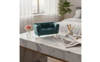 Mini Jewelry Storage Box Space-Saving Jewelry Box with Metal Legs Elegant Organizer for Vanity