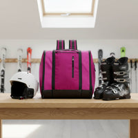 Ski Footwear Bag Large Capacity Ski Footwear Backpack Sturdy Material Multi-Compartment Design