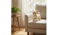 Chihuahua Stuffed Toy Lifelike Chihuahua Stuffed Dog Plushie Cuddly High Quality for Children, Playroom, Bedroom