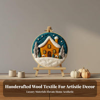 Home Decoration DIY Wool Felt Painting Kit Easy To Learn Wool Needle Felting Starter Kit Includes All Materials for Crafters, Hobby, Bedroom