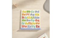 Wooden Alphabet Puzzle Interactive Alphabet Board with 3D Letters Educational Toy Tactile Game Smooth for Preschoolers