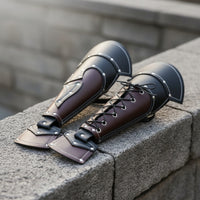 Forearm Bracers Battle Arm Bracers Comfortable Costume Wear for Larpers, Cosplay, Historical Fairs