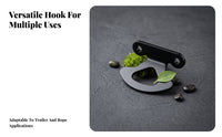4 Pieces 2 Bolt Holes Cargo-Bed Tie-down Hook High Load Capacity Iron Tie-down Hook Easy Install Transport Gear Heavy Duty