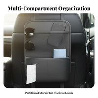 Car Seat Rear Organizer Multipurpose Hanging Backseat Pocket Hanging Car Storage Bag Space Saving Backseat Storage Pouch