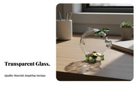 Glass Piggy Bank Decorative Glass Pig Currency Bank Pig Shaped Savings Jar Simple Design Clear Creature Coin Container Sleek
