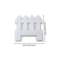 Flower Bed Border Mold Sturdy Fence Border Mold Plastic Modular for DIYers, Yard