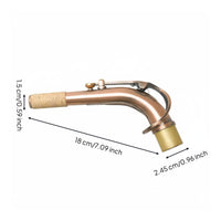 24.5mm Brass Saxophone Neck Good Ventilation altos Saxophone Breath Channel Tight Musical Instrument Part for Saxophonists, Performance