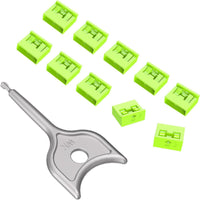 10 Pieces Slim-Profile USB Port Blocker with Key Compact USB Port Lock Plug Sturdy Portable for Workstations, Laptops