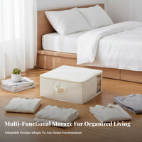 Foldable Frame Box Large Capacity Clothes Organizer Easy entry for Dorm Room