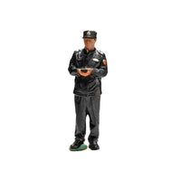 Security Guard Figurine High Detail Male Guard Miniature Figurine Realistic appearance/64 Scale Resin Figure for Collectors, Display, Diorama, Collection