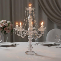 Rhinestone Candelabra Elegant Wedding Candelabra Ornate Taper Candle Stand Banquet