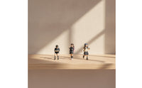 3 Pieces Schoolchildren Figures 3D Printed Diorama Figures Painted Miniature People Figurines for Hobbyists, Dioramas