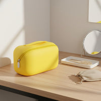 Large Capacity Silicone Makeup Bag Portable Waterproof Cosmetic Bag Stain-Resistant Beauty Storage