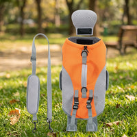 Cat Walking Bag Front Sling Outdoor Pet Carrier, Breathable Pet Bag with Side Pockets, Polyester Cat Outing Bag for Small Dogs Travel Hiking