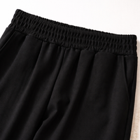 Ladies Trousers with Elasticated Waist for Plus Size Women, High Straight Leg for Summer Casual Wear, Breathable Stretch Material