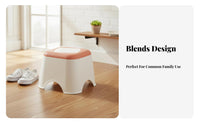Space-Saving Slimline Stool Long-Lasting Household Furniture Multi-Use Small Seat Compact for Children, Homeowners, Apartment Dwellers, Living Room, Entryway, Bedroom, Bathroom
