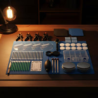 Allall-Encompassing Trading Card Cleaning Kit Secure Card Cleaning Kit with Plastic Case Compact Portable for Hobbyists