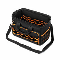 Heavy Duty Tool Bag Wear Resistant Multi-Compartment Tool Tote Oxford Cloth for Carpenters, Plumbers